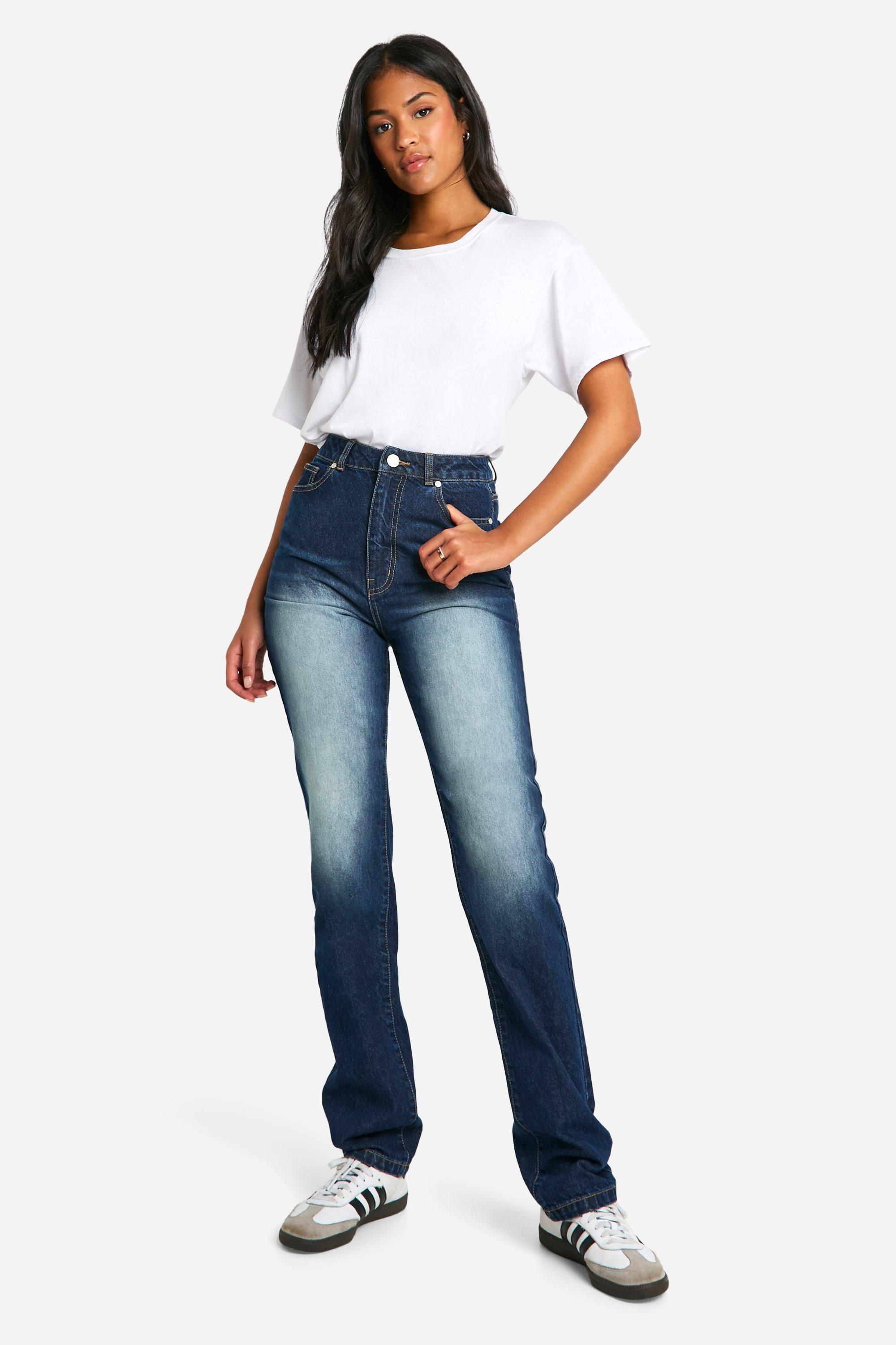 Tall Jean droit taille haute boohoo FR